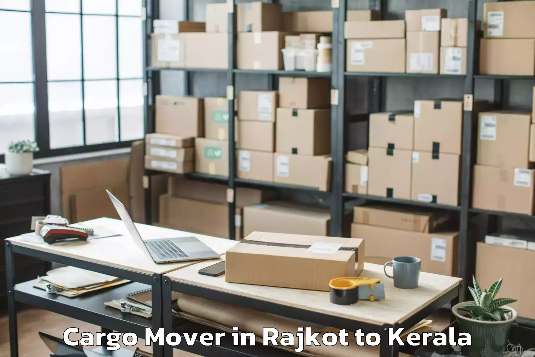 Comprehensive Rajkot to Abhilashi University Thiruvana Cargo Mover